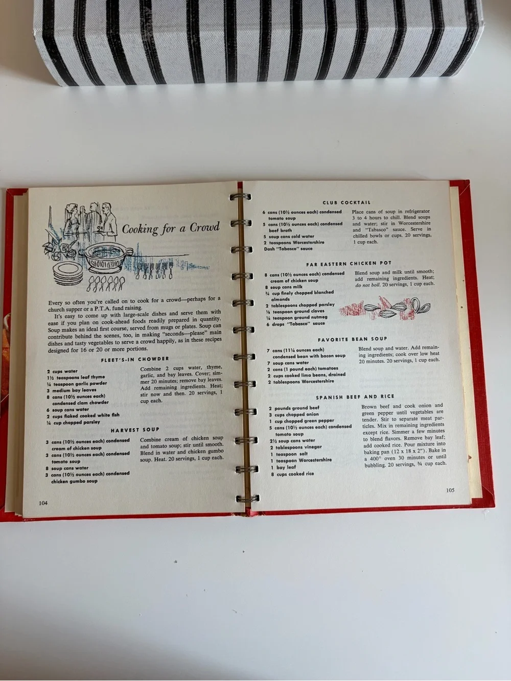 Vintage Campbells Cookbook Cooking with Soup - Red Cover